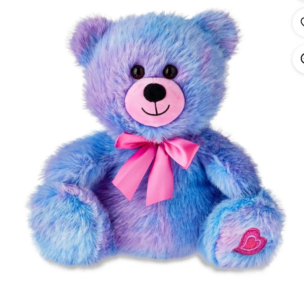 Blue and Purple Plush Stuffed Animal